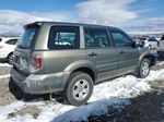 2007 Honda Pilot Lx Gray vin: 2HKYF18177H500027