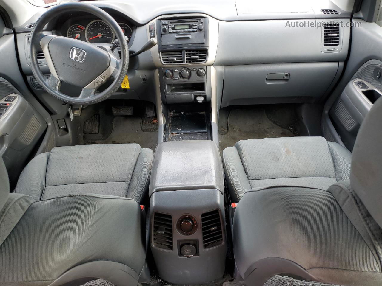 2007 Honda Pilot Lx Серый vin: 2HKYF18187H512638