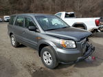 2007 Honda Pilot Lx Gray vin: 2HKYF18187H512638