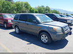 2007 Honda Pilot Lx Gray vin: 2HKYF18187H521033