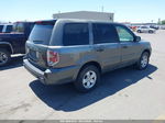 2007 Honda Pilot Lx Gray vin: 2HKYF18187H521033