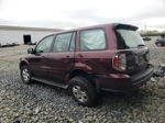 2007 Honda Pilot Lx Burgundy vin: 2HKYF18197H512907