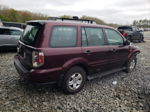 2007 Honda Pilot Lx Бордовый vin: 2HKYF18197H512907