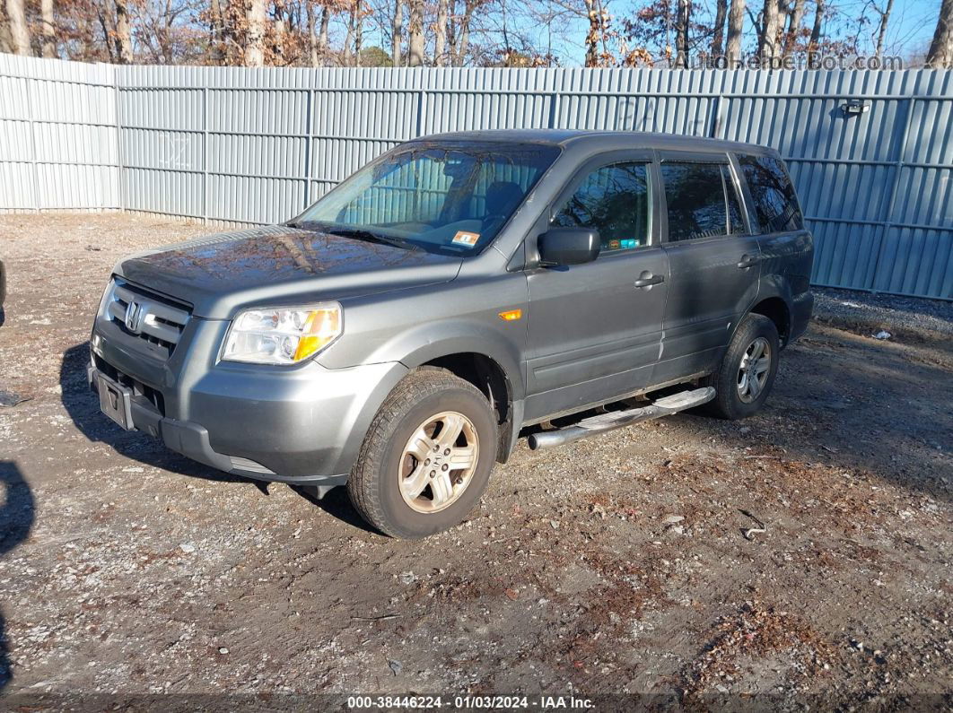 2007 Honda Pilot Lx Серый vin: 2HKYF181X7H508302