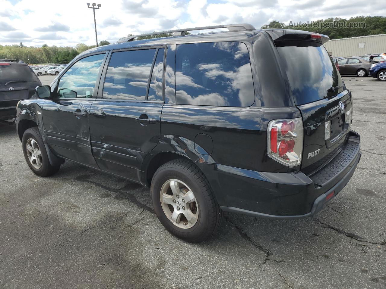 2007 Honda Pilot Ex Black vin: 2HKYF18407H508478