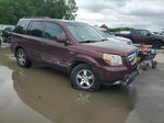 2007 Honda Pilot Ex Бордовый vin: 2HKYF18407H513602