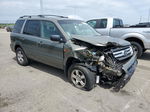 2007 Honda Pilot Ex Green vin: 2HKYF18407H522574