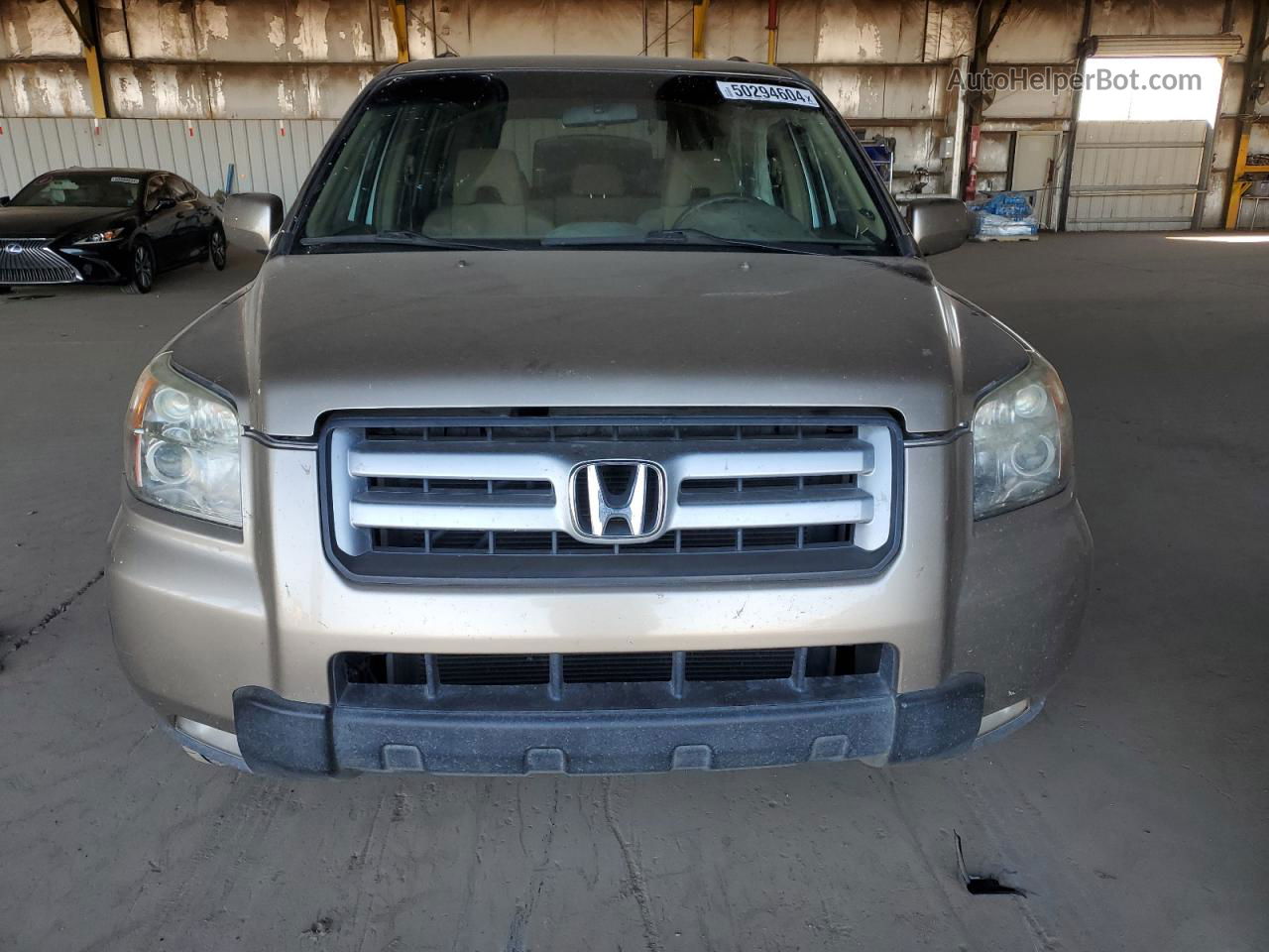 2007 Honda Pilot Ex Beige vin: 2HKYF18407H525376