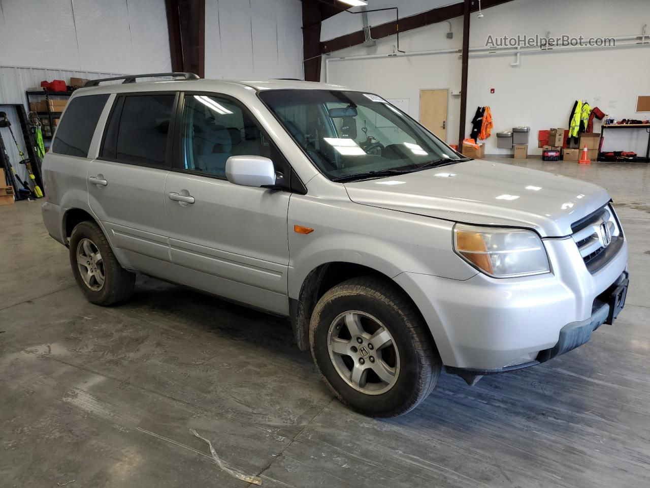 2007 Honda Pilot Ex Серебряный vin: 2HKYF18417H502043