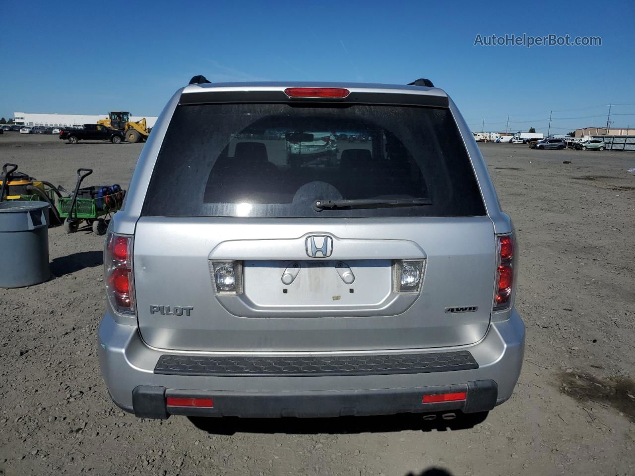 2007 Honda Pilot Ex Silver vin: 2HKYF18417H539870