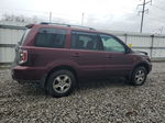 2007 Honda Pilot Ex Burgundy vin: 2HKYF18437H503761