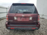 2007 Honda Pilot Ex Burgundy vin: 2HKYF18437H503761