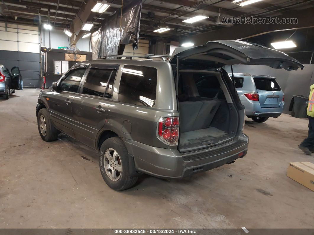 2007 Honda Pilot Ex Gray vin: 2HKYF18437H539904