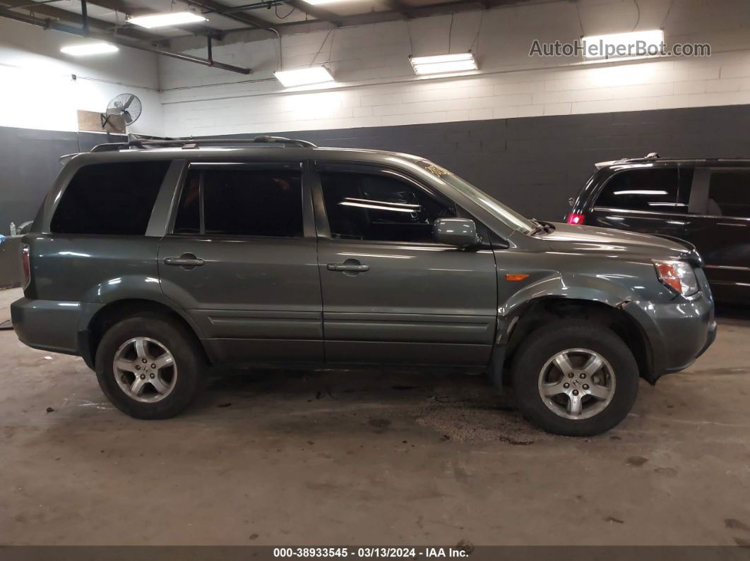 2007 Honda Pilot Ex Gray vin: 2HKYF18437H539904