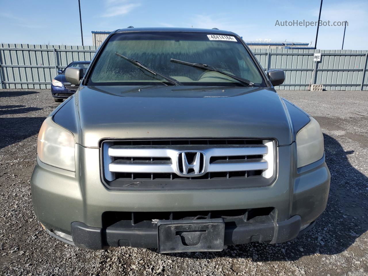 2007 Honda Pilot Ex Зеленый vin: 2HKYF18447H000613