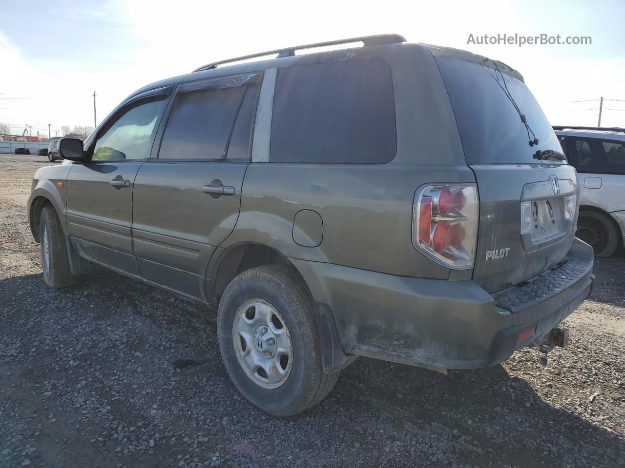 2007 Honda Pilot Ex Зеленый vin: 2HKYF18447H000613