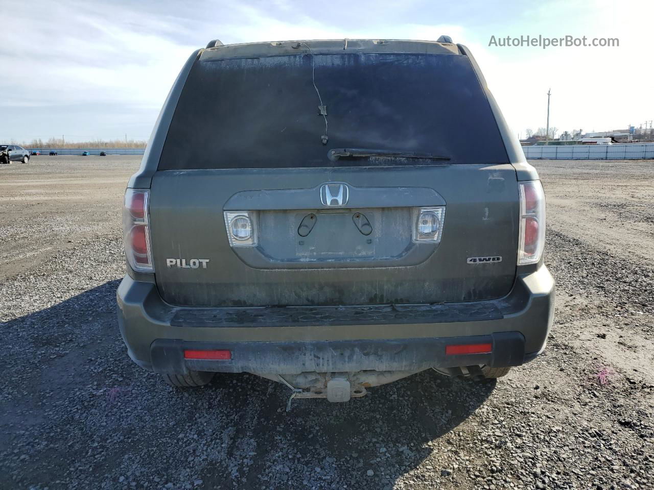 2007 Honda Pilot Ex Green vin: 2HKYF18447H000613