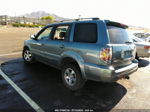 2007 Honda Pilot Ex Light Blue vin: 2HKYF18467H503866