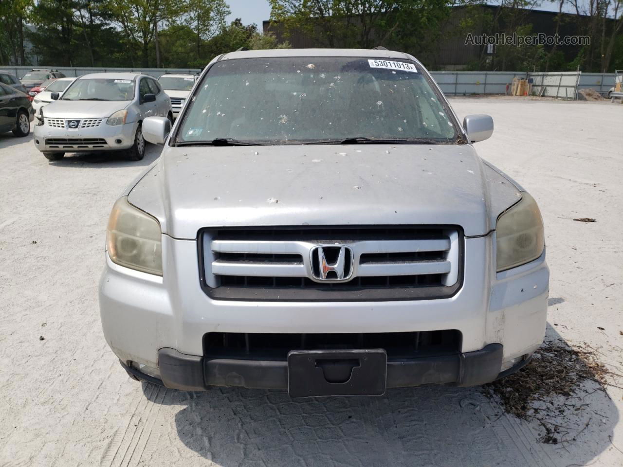 2007 Honda Pilot Ex Silver vin: 2HKYF18467H522787