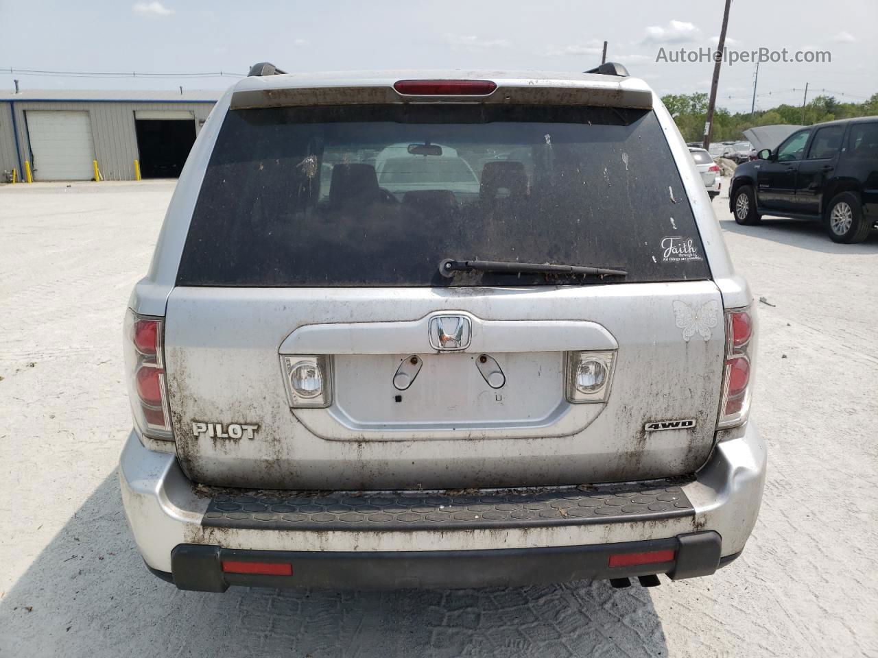 2007 Honda Pilot Ex Silver vin: 2HKYF18467H522787