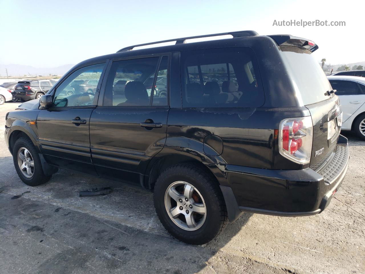 2007 Honda Pilot Ex Black vin: 2HKYF18467H532414