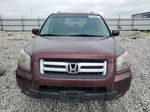 2007 Honda Pilot Ex Burgundy vin: 2HKYF18497H519141