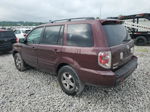 2007 Honda Pilot Ex Burgundy vin: 2HKYF18497H519141