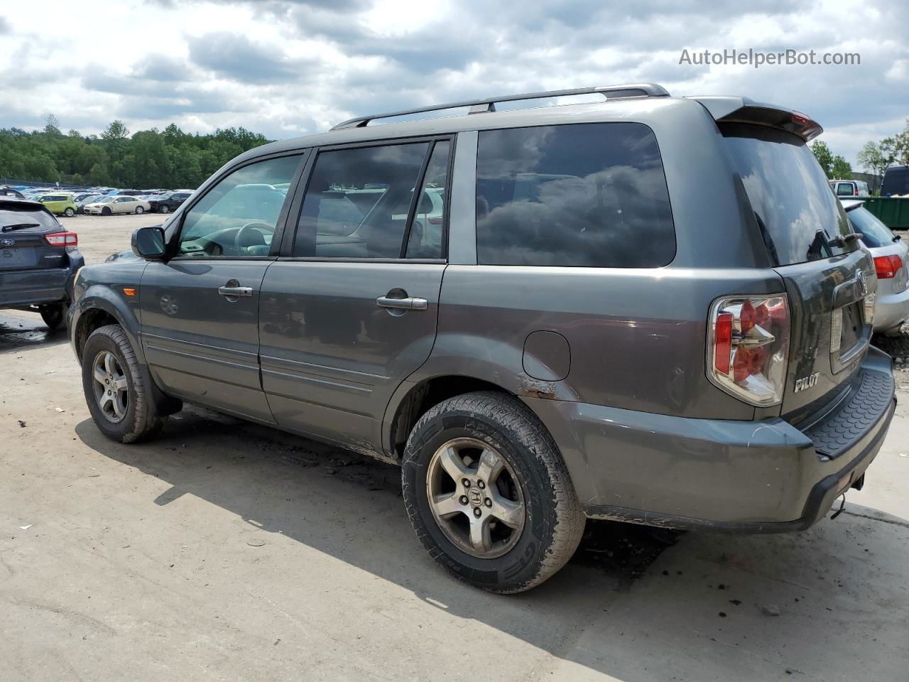 2007 Honda Pilot Ex Gray vin: 2HKYF184X7H506849