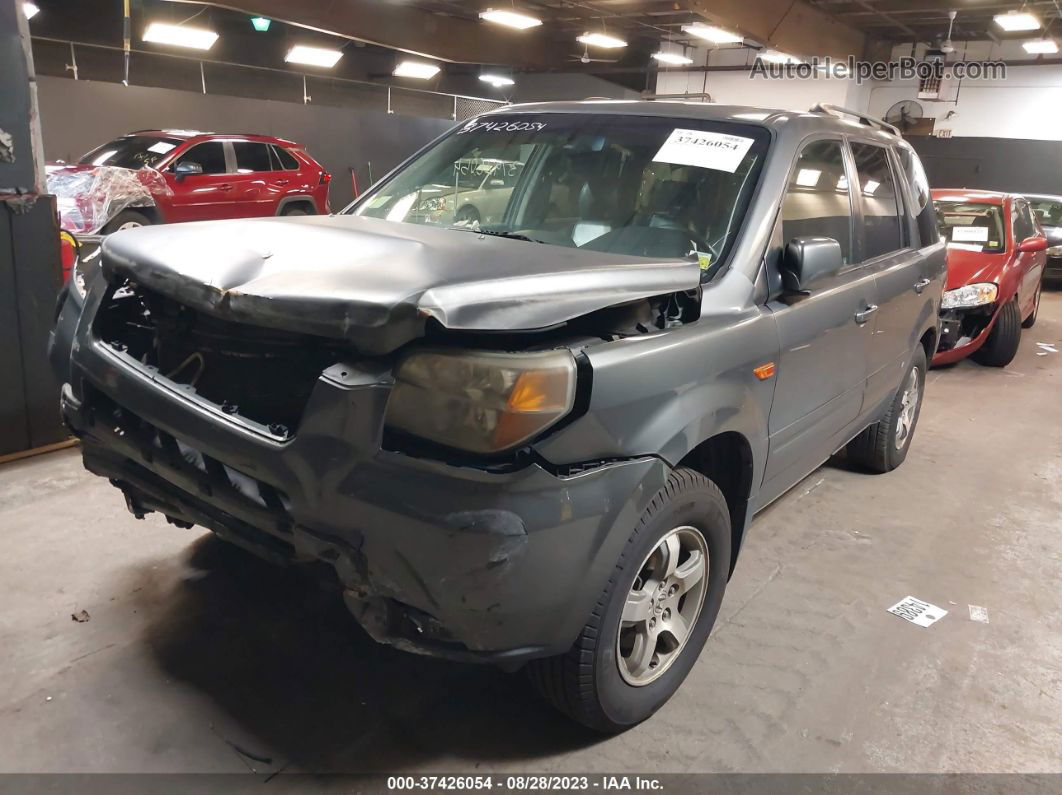 2007 Honda Pilot Ex-l Gray vin: 2HKYF18507H500521