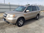 2007 Honda Pilot Exl Желто-коричневый vin: 2HKYF18507H506951