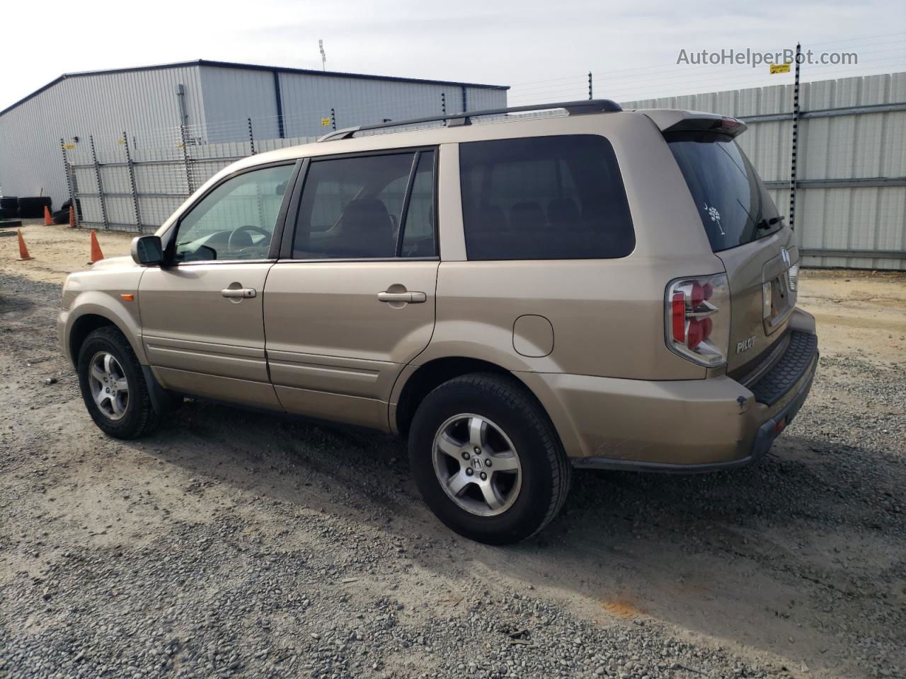 2007 Honda Pilot Exl Желто-коричневый vin: 2HKYF18507H506951