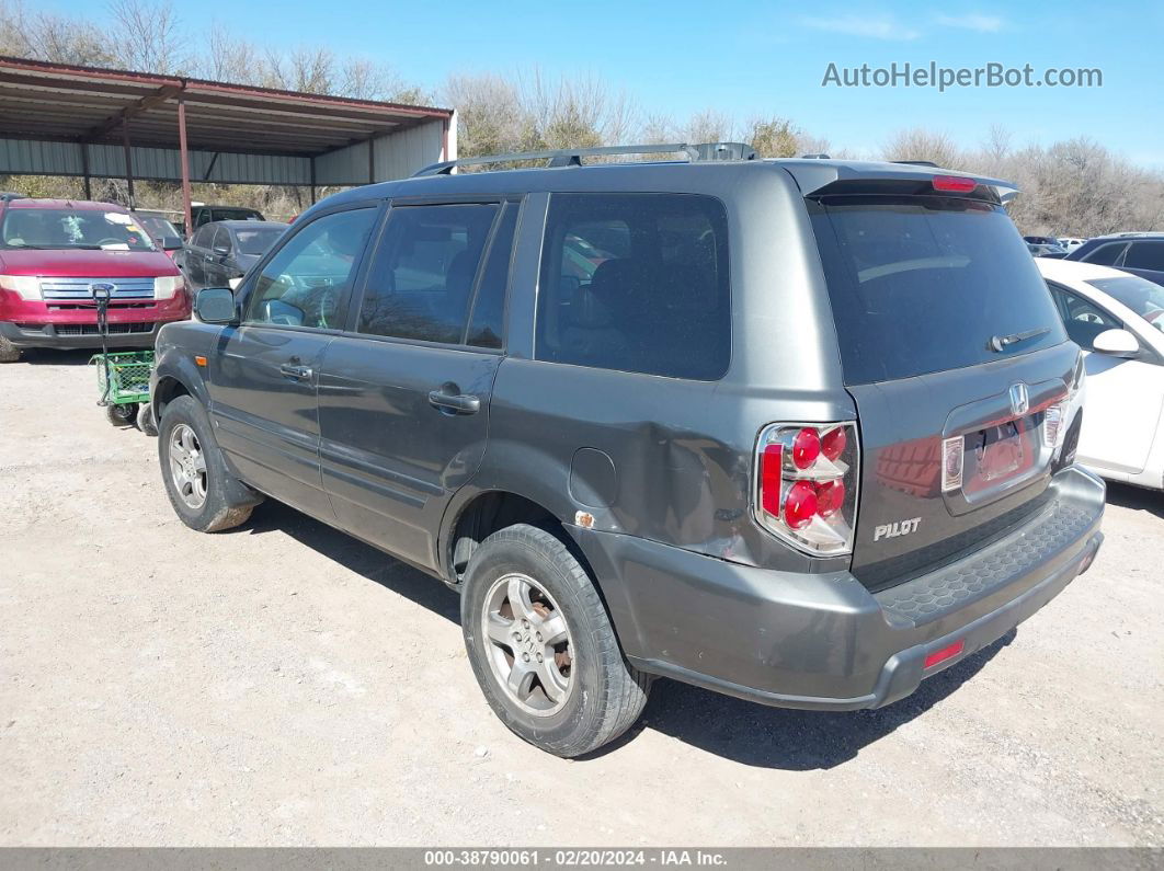 2007 Honda Pilot Ex-l Gray vin: 2HKYF18507H521594