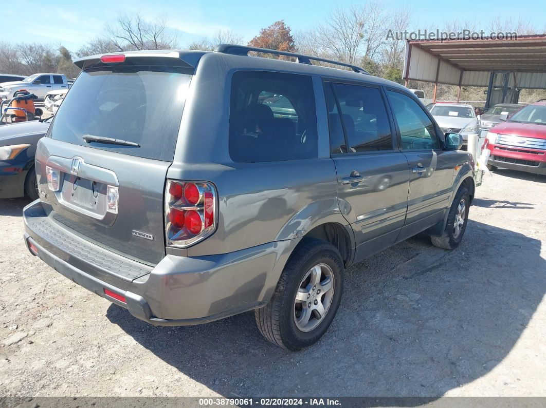 2007 Honda Pilot Ex-l Gray vin: 2HKYF18507H521594