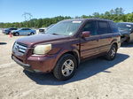 2007 Honda Pilot Exl Темно-бордовый vin: 2HKYF18517H513858