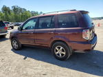 2007 Honda Pilot Exl Maroon vin: 2HKYF18517H513858