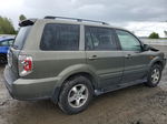 2007 Honda Pilot Exl Зеленый vin: 2HKYF18517H522723