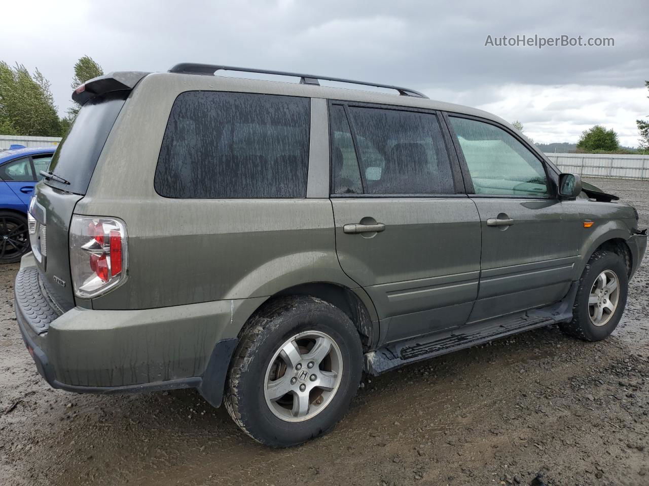 2007 Honda Pilot Exl Green vin: 2HKYF18517H522723