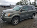 2007 Honda Pilot Exl Зеленый vin: 2HKYF18517H522723