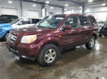 2007 Honda Pilot Exl Burgundy vin: 2HKYF18527H535352