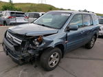 2007 Honda Pilot Exl Бирюзовый vin: 2HKYF18527H536565