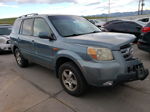 2007 Honda Pilot Exl Teal vin: 2HKYF18527H536565