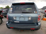 2007 Honda Pilot Exl Бирюзовый vin: 2HKYF18527H536565