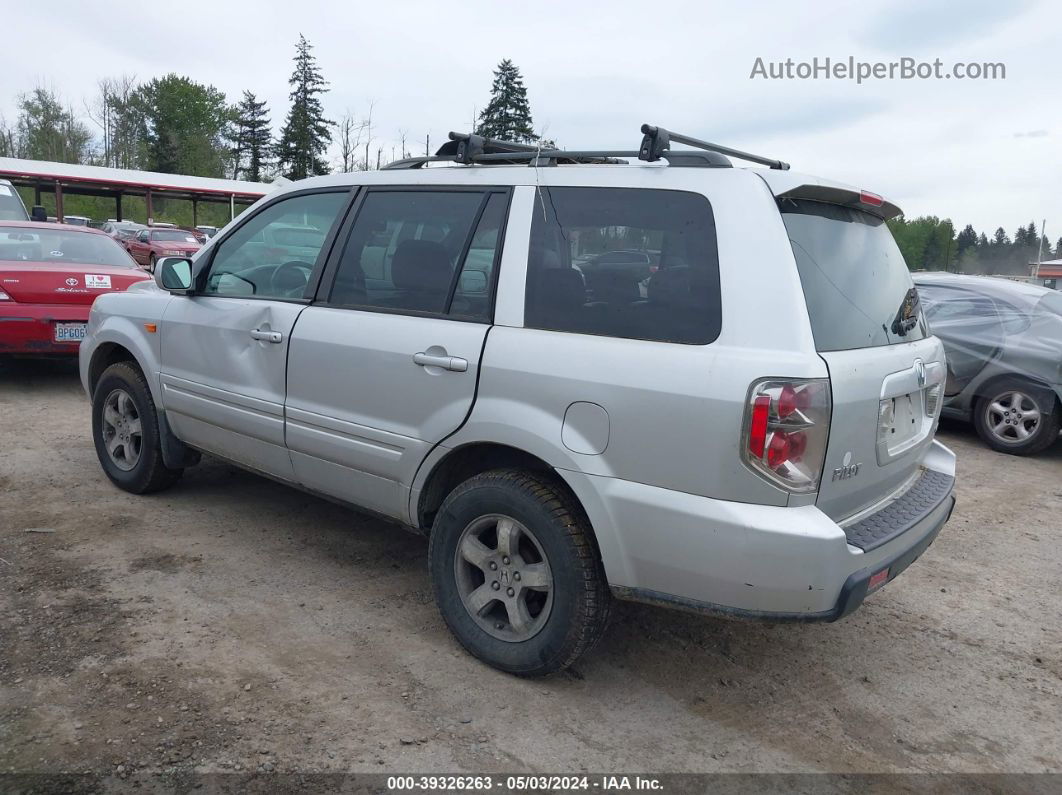 2007 Honda Pilot Ex-l Silver vin: 2HKYF18537H507656