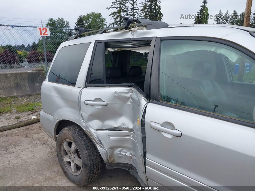 2007 Honda Pilot Ex-l Silver vin: 2HKYF18537H507656