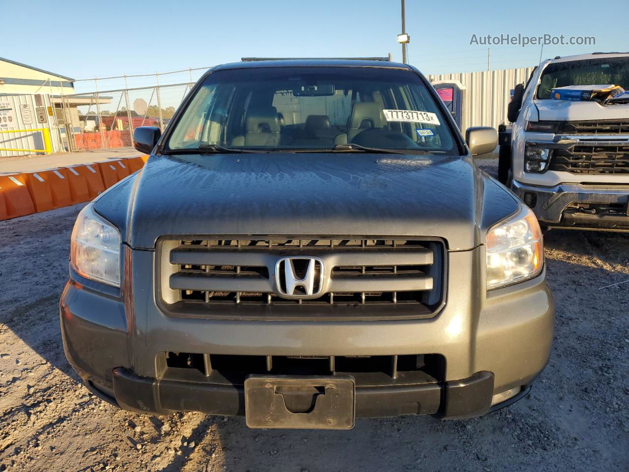 2007 Honda Pilot Exl Gray vin: 2HKYF18537H509567