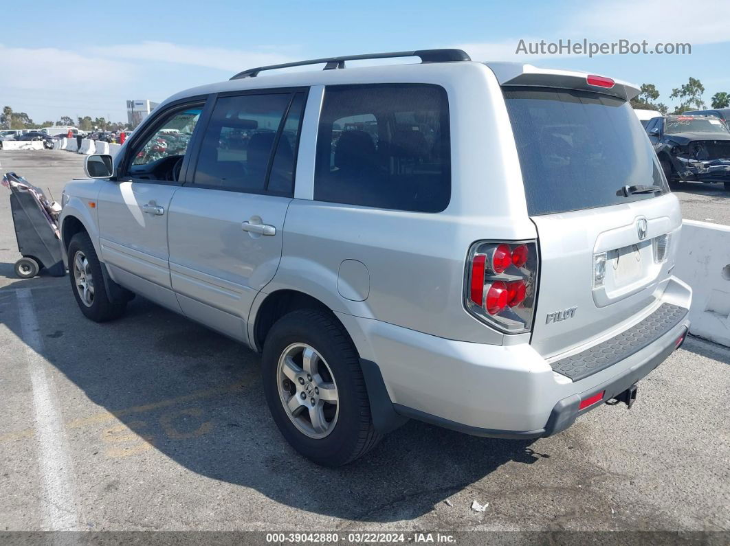 2007 Honda Pilot Ex-l Silver vin: 2HKYF18547H502594