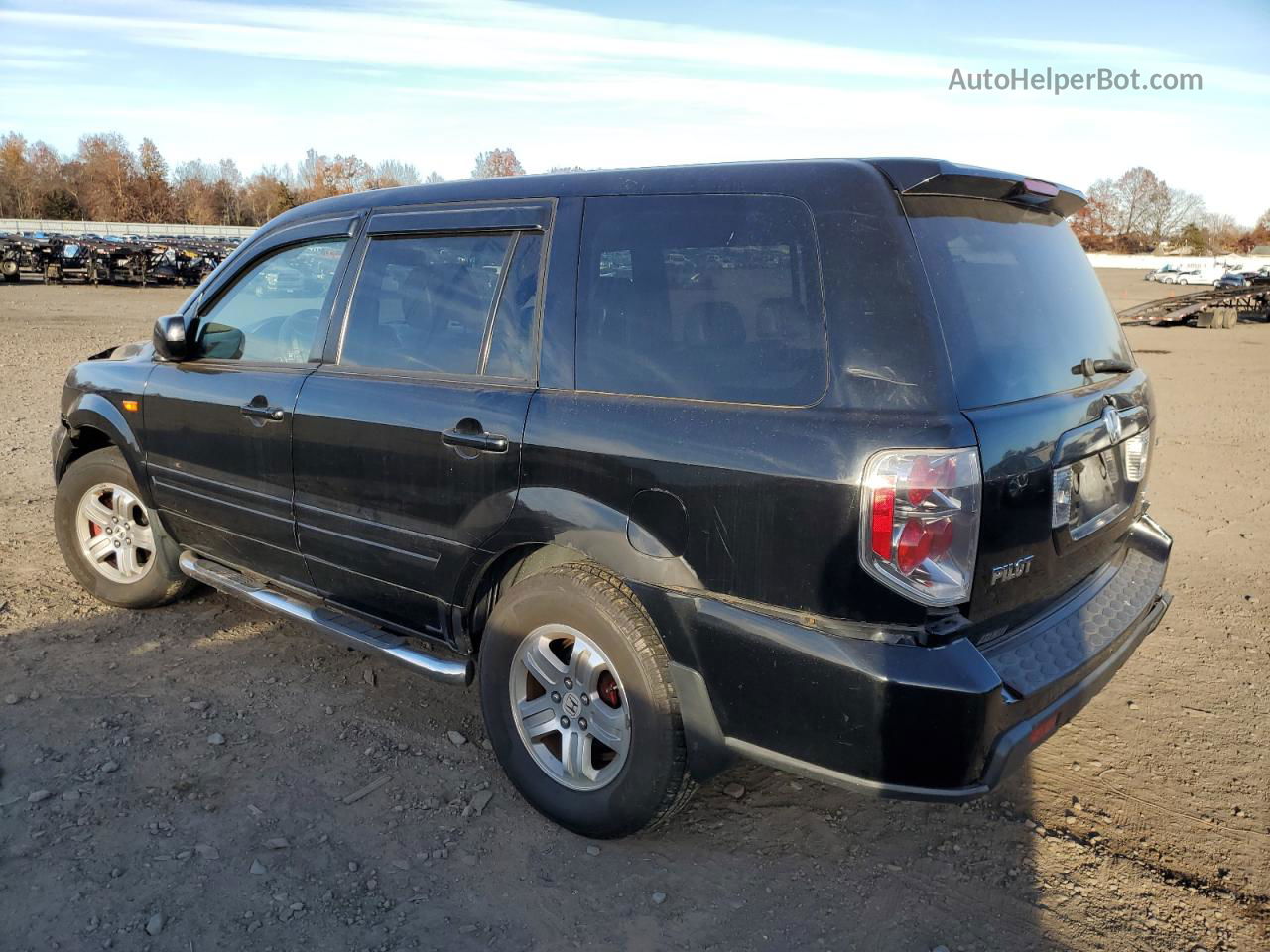 2007 Honda Pilot Exl Black vin: 2HKYF18547H505382