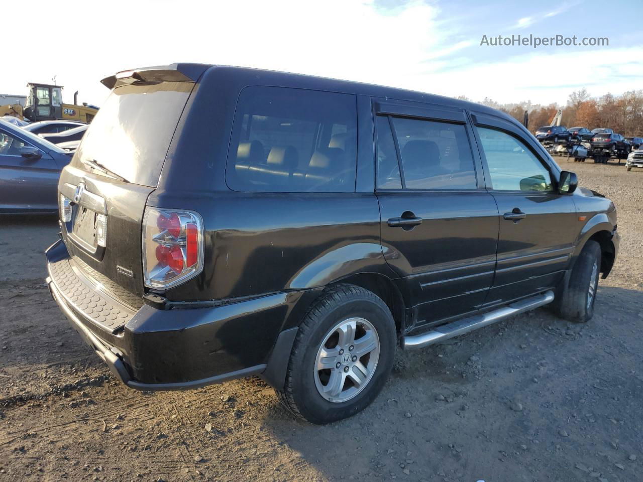 2007 Honda Pilot Exl Black vin: 2HKYF18547H505382