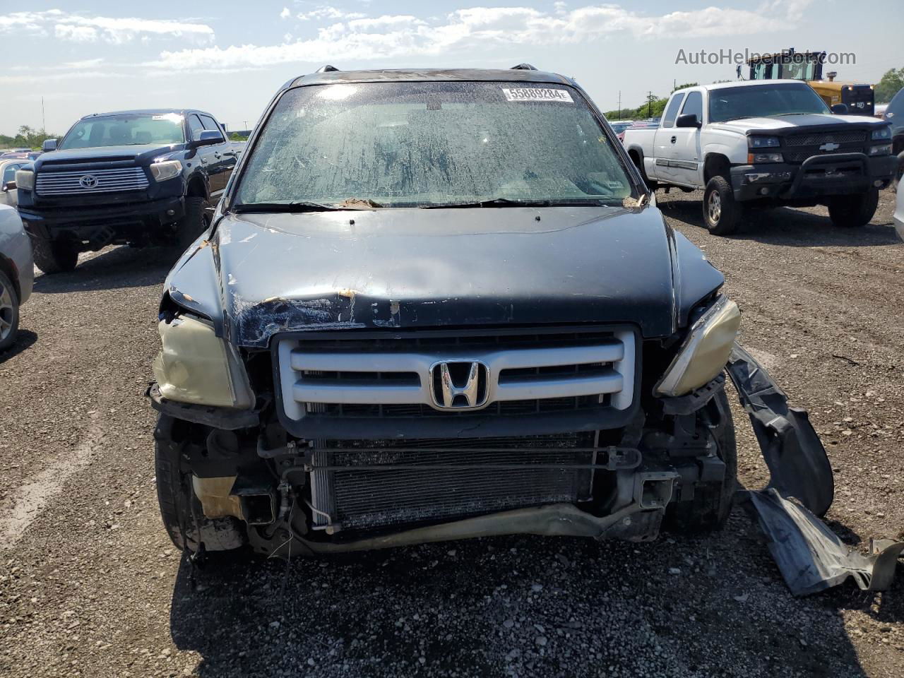 2007 Honda Pilot Exl Черный vin: 2HKYF18547H511036