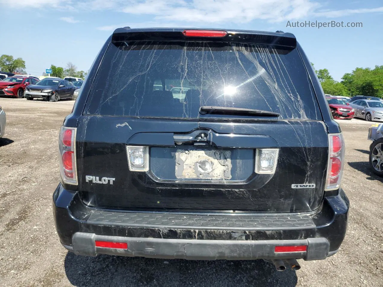 2007 Honda Pilot Exl Black vin: 2HKYF18547H511036